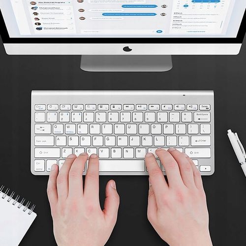 KLAWIATURA BEZPRZEWODOWA BLUETOOTH MEMBRANOWA SMART TV PC IOS ANDROID WIN na Arena.pl