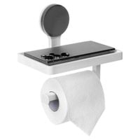 Uchwyt na Papier Toaletowy Przyssawkę Ścienny Wieszak Łazienkowy Półka
