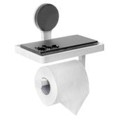 Uchwyt na Papier Toaletowy Przyssawkę Ścienny Wieszak Łazienkowy Półka