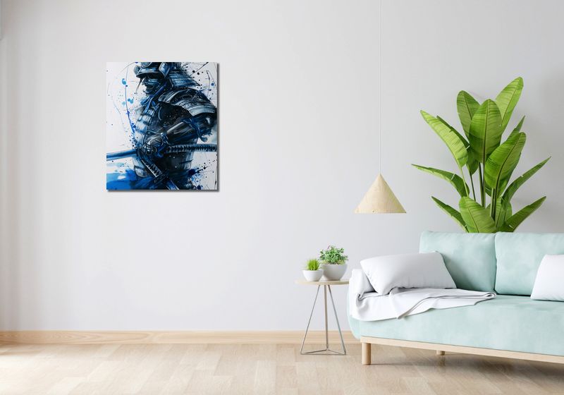 Obraz 60x70cm Samuraj w Błękicie zdjęcie 2