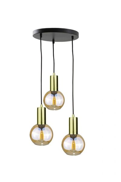 Lampa wisząca 3xE27 JANTAR GOLD zdjęcie 1