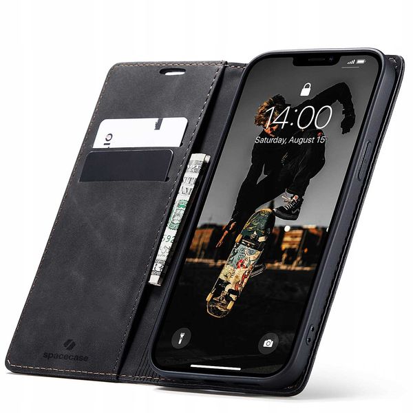 Spacecase Wallet Iphone 13 Pro Black zdjęcie 1