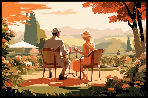 Plakat 86,4x56,8cm Retro Randka na Arena.pl