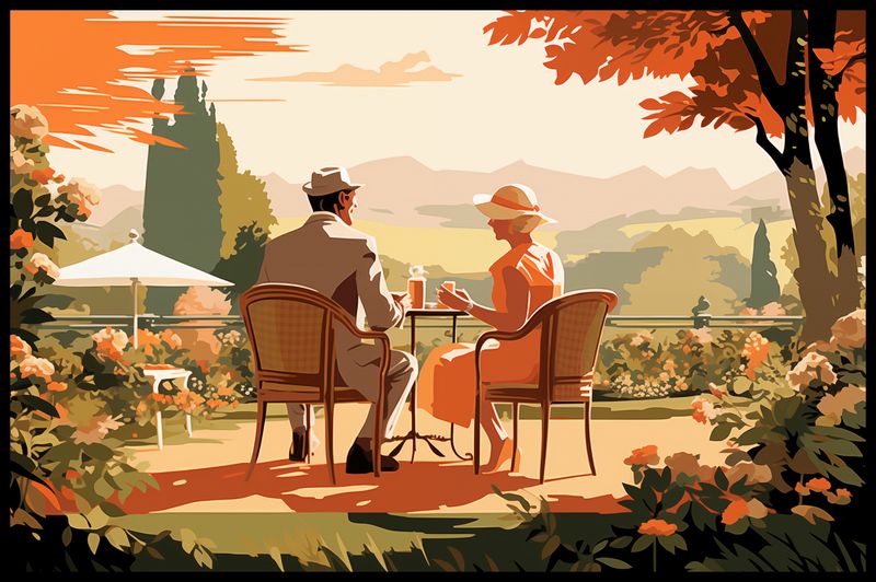 Plakat 86,4x56,8cm Retro Randka zdjęcie 2