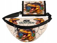 KOMPLET T-Rex DINOZAUR Portfel sportowy + NERKA zestaw Super na PREZENT