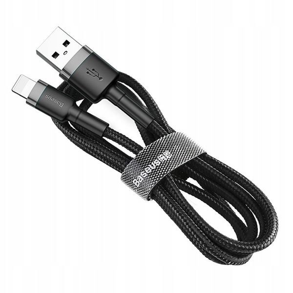 BASEUS KABEL USB LIGHTNING DO IPHONE 2.4A MOCNY W OPLOCIE 0,5M zdjęcie 9