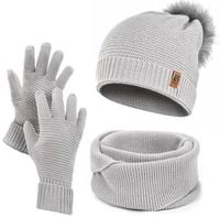 Zimowy zestaw damski czapka komin rękawiczki HZ0003 Heyo