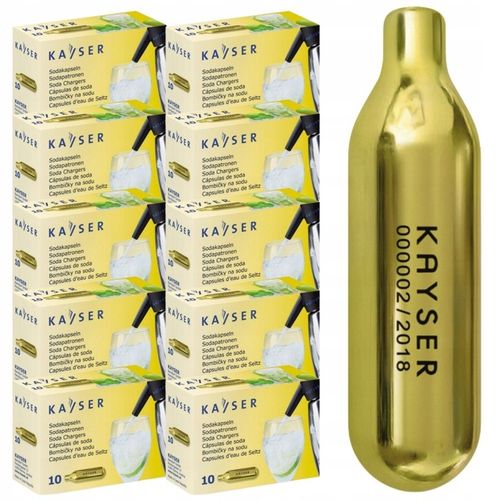 KAYSER CO2 NABOJE DO SYFONU WODY SODOWEJ SATURATORA 30 SZTUK na Arena.pl