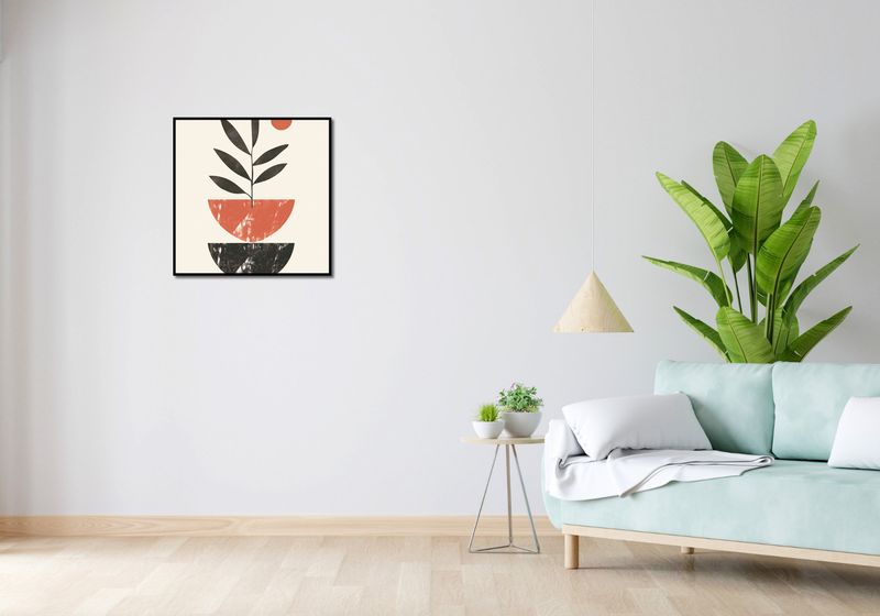 Plakat 60x60cm Roślinna Sztuka zdjęcie 4