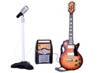 DLA DZIECI GITARA ELEKTRYCZNA Z MIKROFONEM