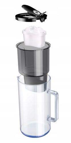 Dzbanek szklany filtrujący do wody Aquaphor Glass biały 10 filtrów MaxforMg na Arena.pl