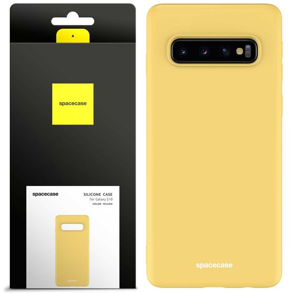 Spacecase Silicone Case Galaxy S10 Yellow zdjęcie 1