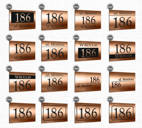 Tabliczka ADRESOWA Z TWOIM ADRESEM STRZAŁKA NUMER na Arena.pl