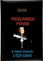Kalendarz A5 2026 tygodniowy KSIĄŻKOWY PLANER DLA PIELĘGNIARKI twój napis