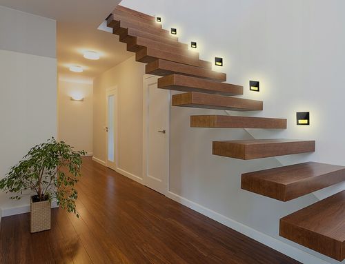 Oprawa schodowa 230V LED oświetlenie lampka schody CZARNA CIEPŁA 3000k na Arena.pl