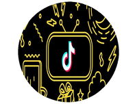 Opłatek na tort Tik Tok