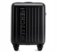 Mała walizka WITTCHEN 56-3A-501-10 czarna, kabinowa, tłoczone logo