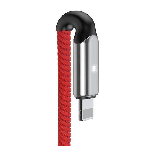 Kabel Lightning z diodą LED Baseus X-type 1m 2.4A (czerwony) na Arena.pl