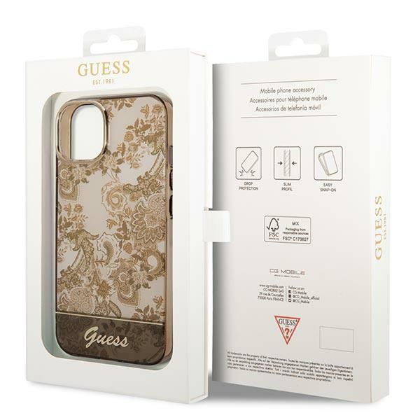 Etui Guess do iPhone 15 Plus, iPhone 14 Plus, Brązowy zdjęcie 8