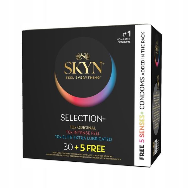 Prezerwatywy SKYN SELECTION SENSES 35szt. mix Intense Feel Original Elite zdjęcie 3