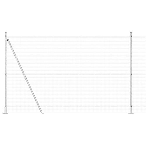 Ogrodzenie z słupkami Srebrny 1.6 x 25 m Stal na Arena.pl