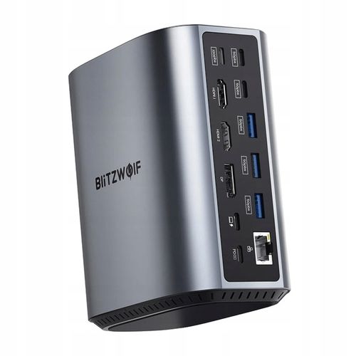 Blitzwolf BW-TH15 Stacja dokująca 17w1 3xUSB 3.0 4xUSB-C RJ45 micro SD PD na Arena.pl
