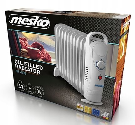 grzejnik olejowy (11 żeberek) 1200w mesko ms 7806 na Arena.pl
