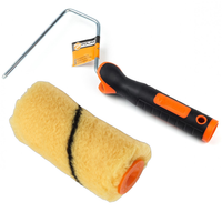 Wałek malarski PREMIUM (zapas) Orange 10cm 30mm + Rączka do wałka 6x100mm