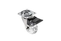 Kółko meblowe BRAZYLIA z gumową rolką fi 50 mm z hamulcem