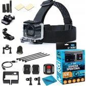 SPORTOWA KAMERKA 4K UHD GO 4 FREE BE PRO WIFI WEBSKI + SZELKI NA GŁOWĘ KASK