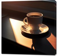 Obraz 100x100cm Kawa o Poranku