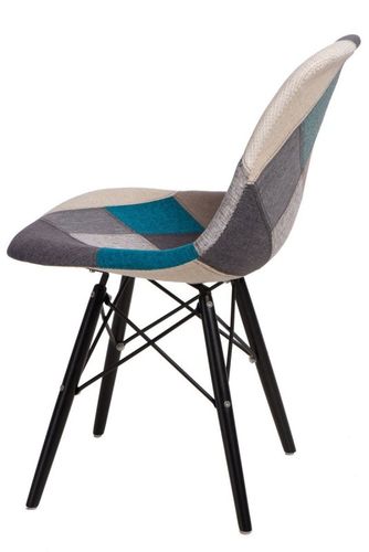 Krzesło P016W Patchwork nieb-szary/black na Arena.pl