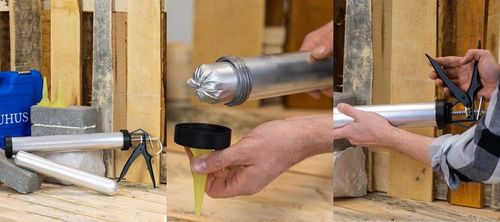 PISTOLET WYCISKACZ do SILIKONU Uszczelniaczy Mas 600ml WYTRZYMAŁY na Arena.pl