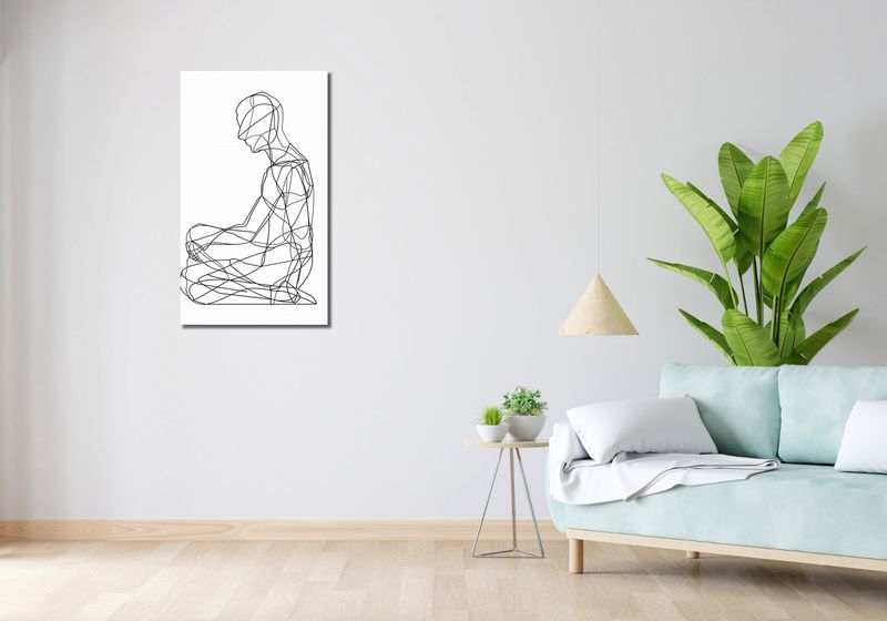 Obraz 50x90cm Liniowa Kontemplacja zdjęcie 2