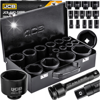 ZESTAW NASADKI UDAROWE GŁĘBOKIE DO KLUCZ PNEUMATYCZNY 3/4 17-65MM 15el JCB