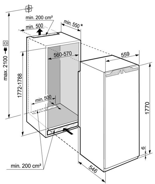 Chłodziarka do zabudowy Liebherr IRBe5120 Plus zdjęcie 2