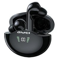 awei słuchawki bluetooth 5.3 t12p tws+ stacja dokująca czarny/black