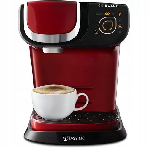 Ekspres kapsułkowy Bosch Tassimo My Way CZERWONY +3x Tassimo + kubek GRATIS na Arena.pl