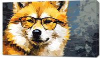 Obraz 100x60cm Intelektualny Psiak