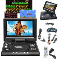 PRZENOŚNY ODTWARZACZ DVD SAMOCHODOWY KONSOLA GIER VIDEO USB/SD 7.8" EKRAN