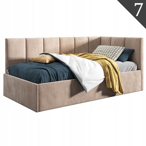 Łóżko młodzieżowe 120x200, Supreme Roma, Tapczan, Pojemnik, Jasny na Arena.pl