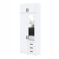 Szafa Sigma MAX B1 1L3SZ z lustrem 90 cm - biała