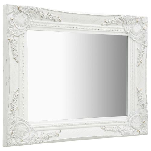 Lustro ścienne w stylu barokowym 50x40cm białe VidaXL na Arena.pl
