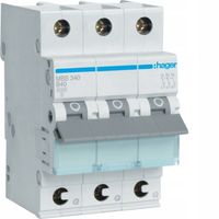 MCB Wyłącznik nadprądowy 6kA 3P B40A QuickConnect MBS340 HAGER