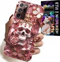 ETUI DO SAMSUNG NOTE 20 ULTRA - KOBIECE, MODNE WZORY, CZASZKA W RÓŻE