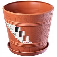 DONICZKA OSŁONKA Z PODSTAWKĄ DONICA TERAKOTA 17cm