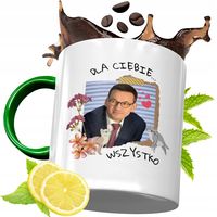 Kubek Zielony Mateusz Morawiecki Na Prezent Z Nadrukiem Ze Zdjęciem