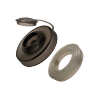 Podkładki grzybkowe, poliwęglan dymne (szare) 25 szt