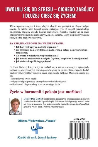 Uwolnij się od stresu - dr Don Colbert - oprawa miękka na Arena.pl