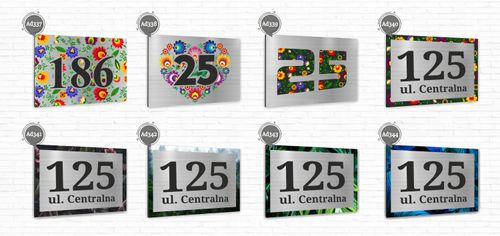 Tabliczka adresowa numer na dom 30x20 METAL 3D na Arena.pl